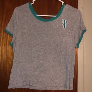 grey/blue cactus tshirt